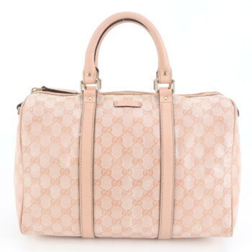 Gucci Leather Handbag Tote Crystal GG Boston - Picture 2 of 9